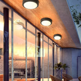 Geometric Led Porch Flush Outdoor Lights