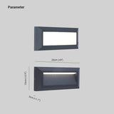 Recessed Garden Wall Lights Black