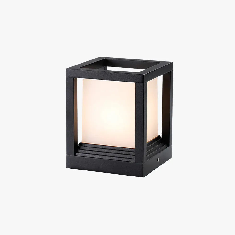 Cube Modern Outdoor Pillar Lights