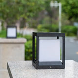 Cube Modern Outdoor Pillar Lights