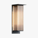 White Long Strip Solar Outdoor Wall Lamp