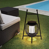 Lantern Black Solar Outdoor Floor lamps