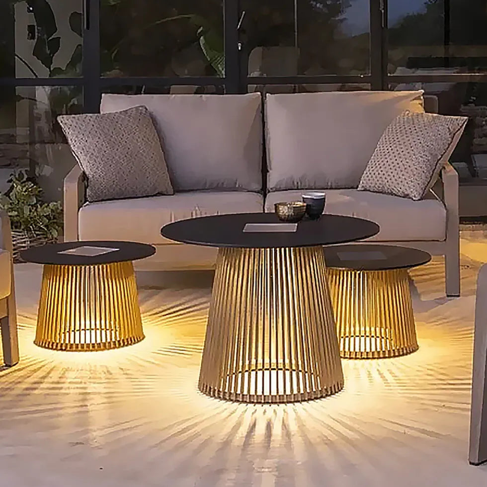 Round Table Outdoor Floor Lamps