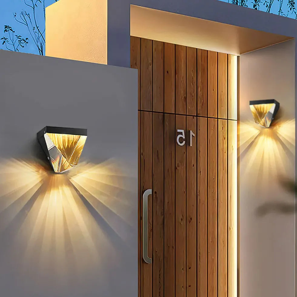 Diamond Crystal Modern Outdoor Wall Lights