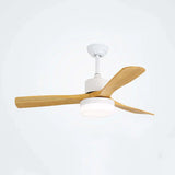 Dark Wooden Ceiling Fan with Light