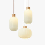 Single Head Oval Bedroom White Pendant Light