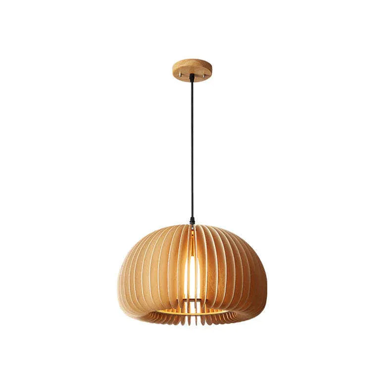 Scallop Balls Kitchen Wooden Pendant Light