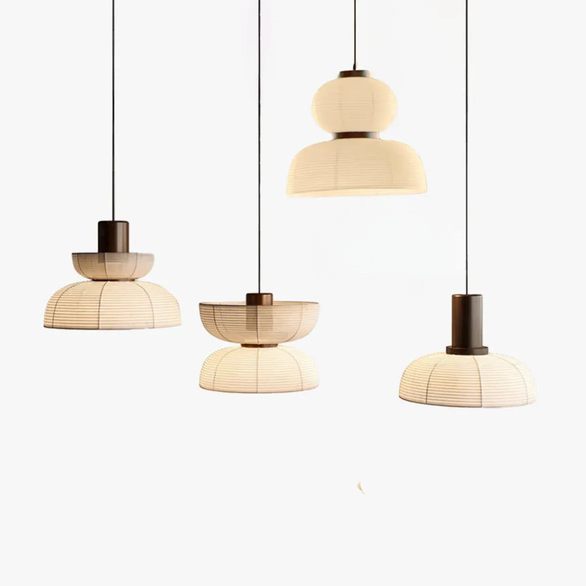 Cloth White Lantern  Modern Pendant Light