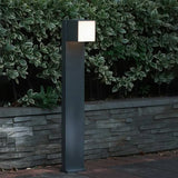 Geometric Rotation Black Bollard Lights