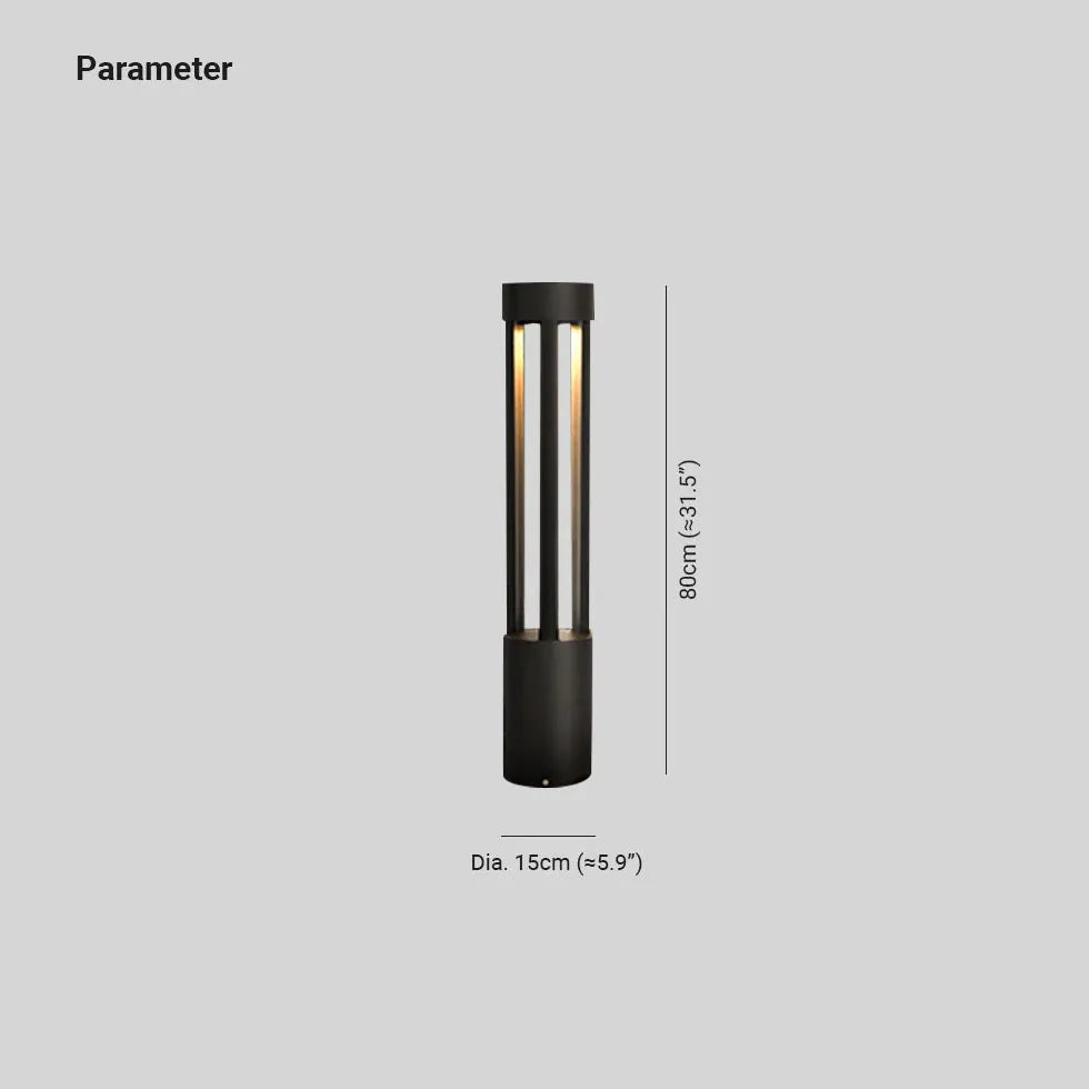 Ribbed Glass Minimalist Outdoor Wall Lights