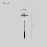 Conical Transparent Lawn Solar Street Light