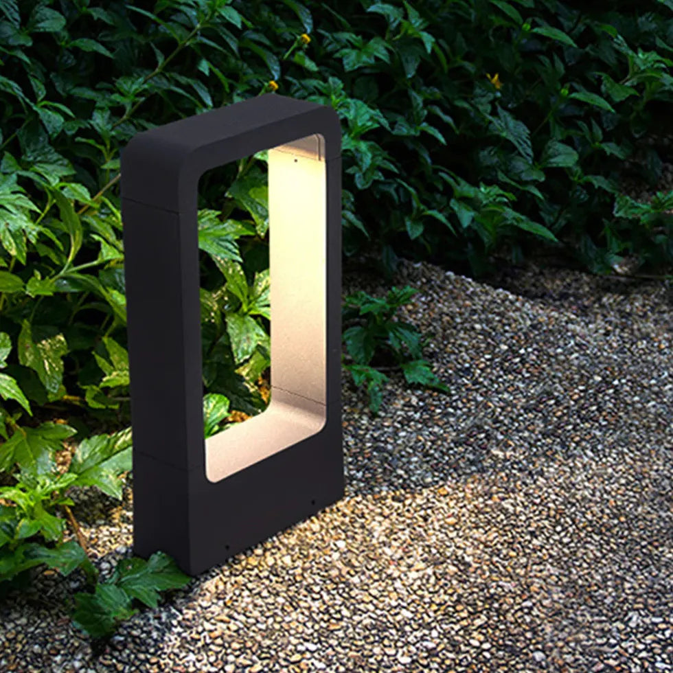 Warm White Rectangle Led Bollard Lights