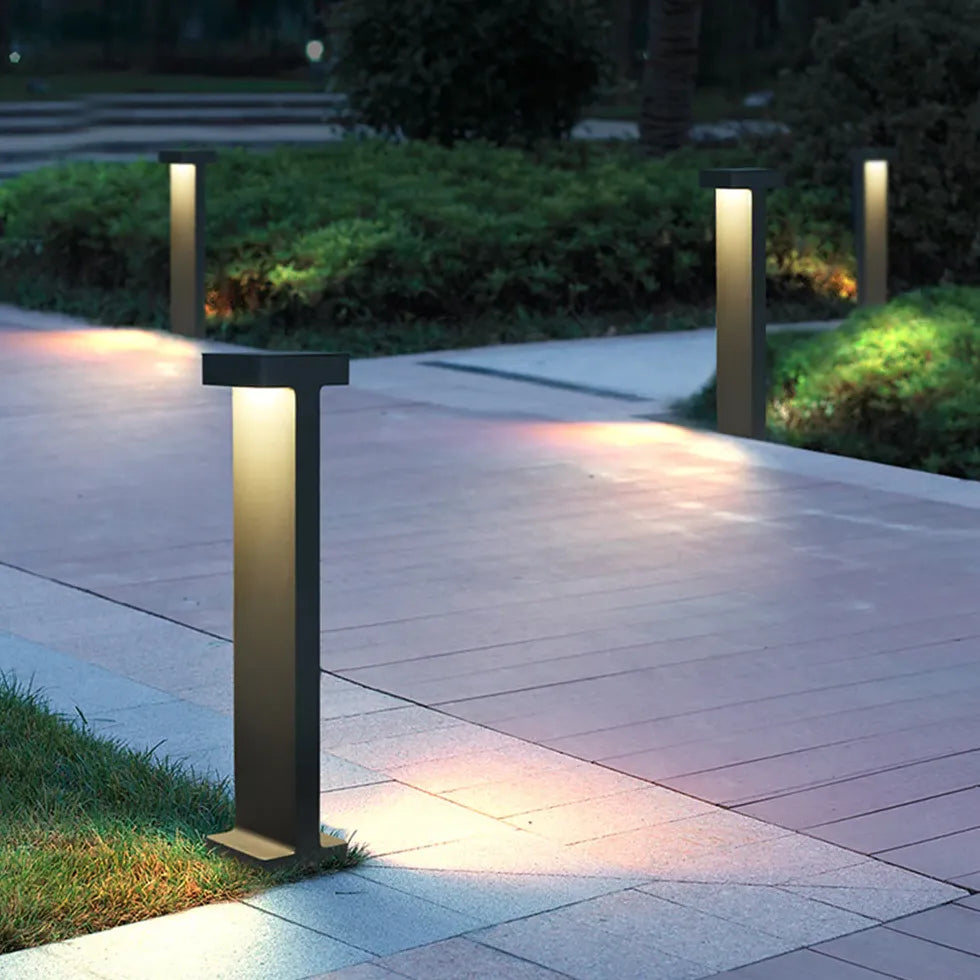 Double Head Square Led Bollard Lights