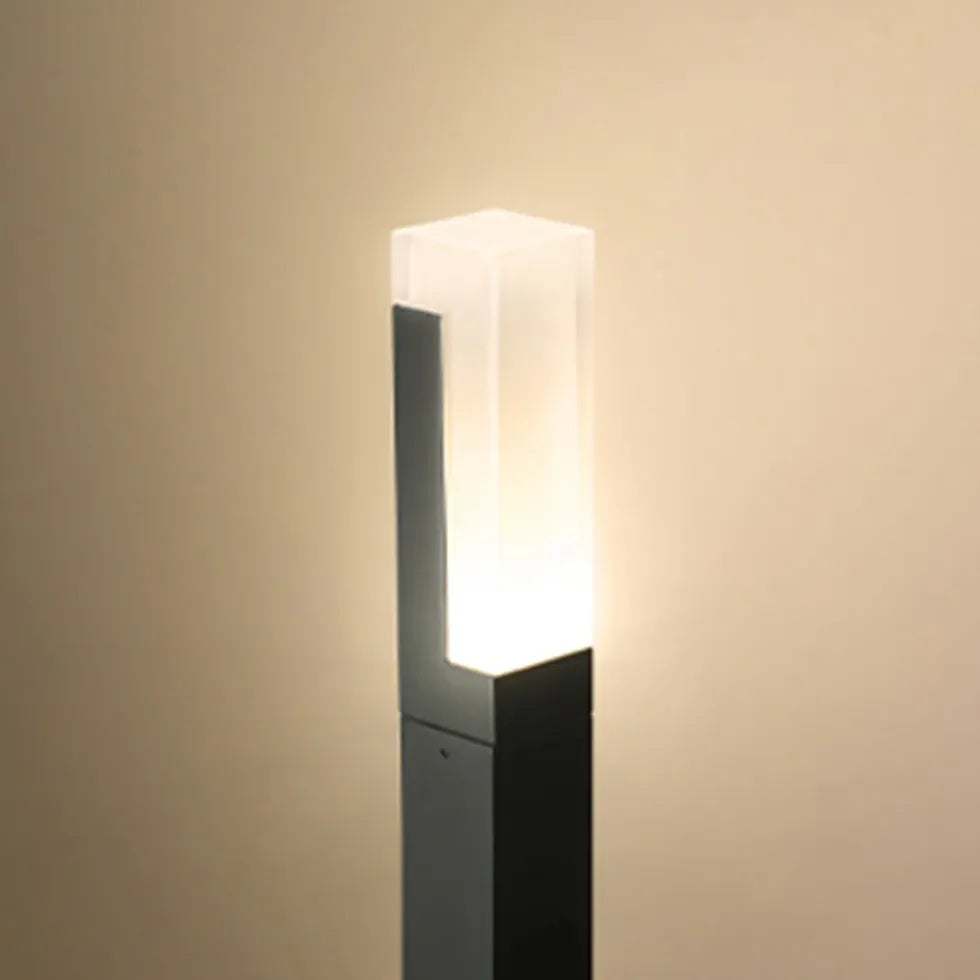 Square Acrylic Solar Bollard Lights