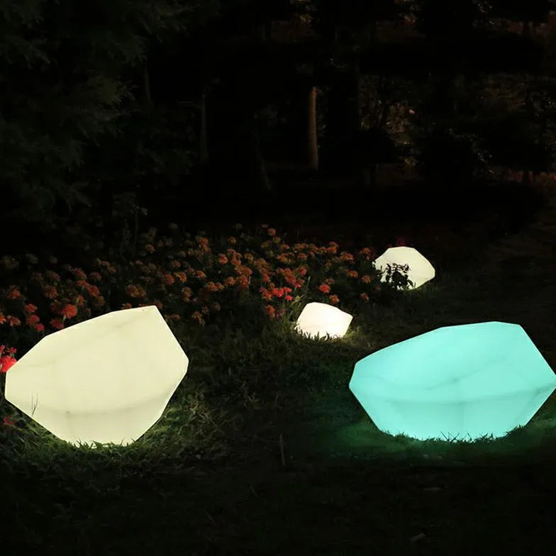 Irregular Stone RGB Outdoor Floor lamps