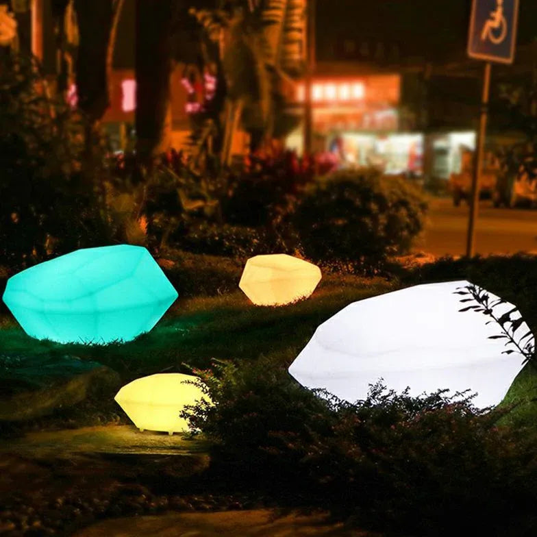 Irregular Stone RGB Outdoor Floor lamps