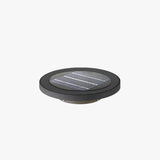 Black Round Solar Ground Outdoor Lights