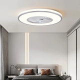 Round Dual-Tone Ceiling Fan with Light