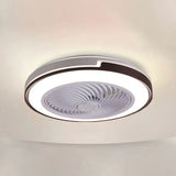 Dual-Tone Round Ceiling Fan with Light