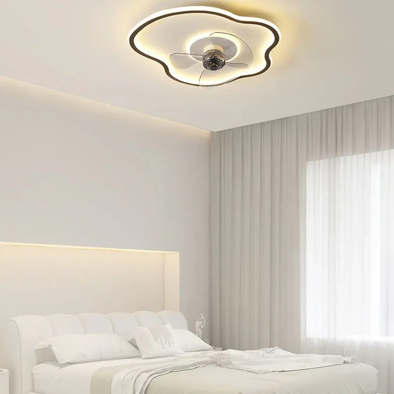 Irregular Shape Ceiling Fan with Light