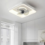 Square Three-Blade Ceiling Fan with Light