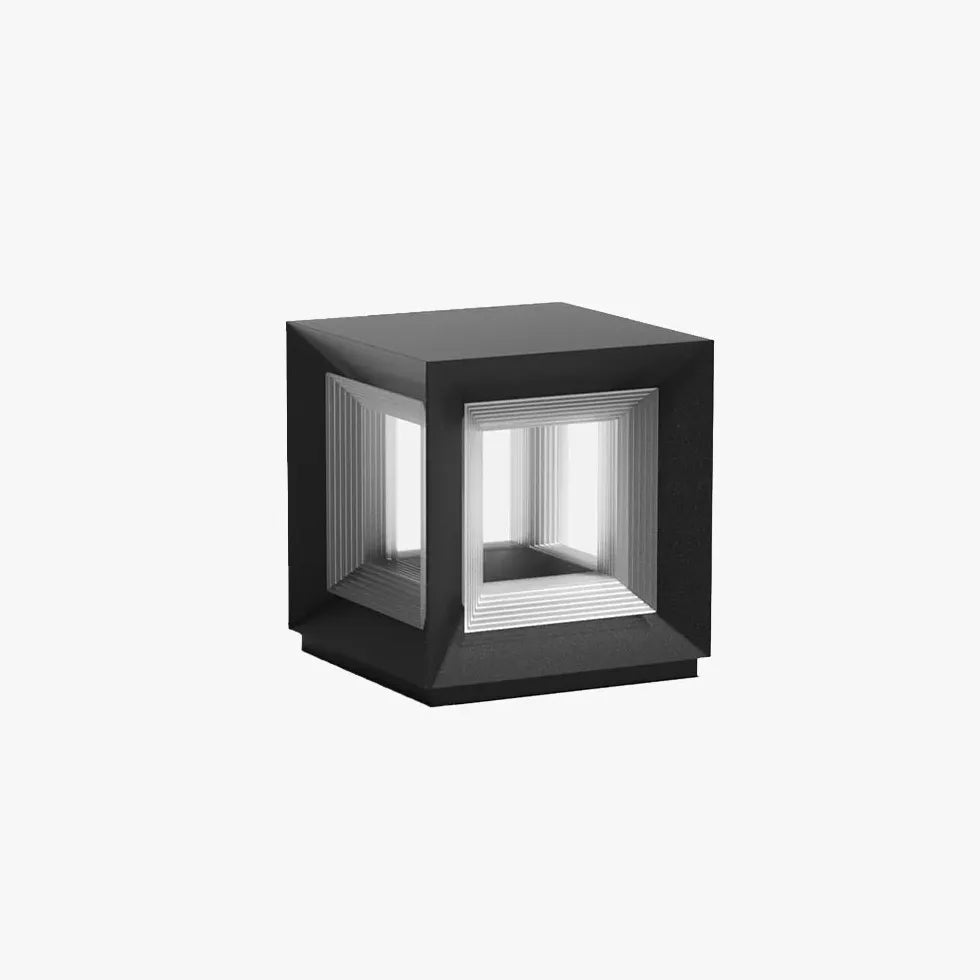 Square Modern Led Outdoor Pillar Lights