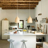 Natural Barrel Kitchen Rattan Pendant Light