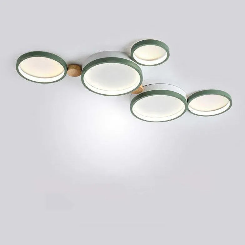 Green Plane LED Modern Flush Ceiling Lights