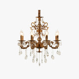 Beaded Candle Gold Vintage Chandelier