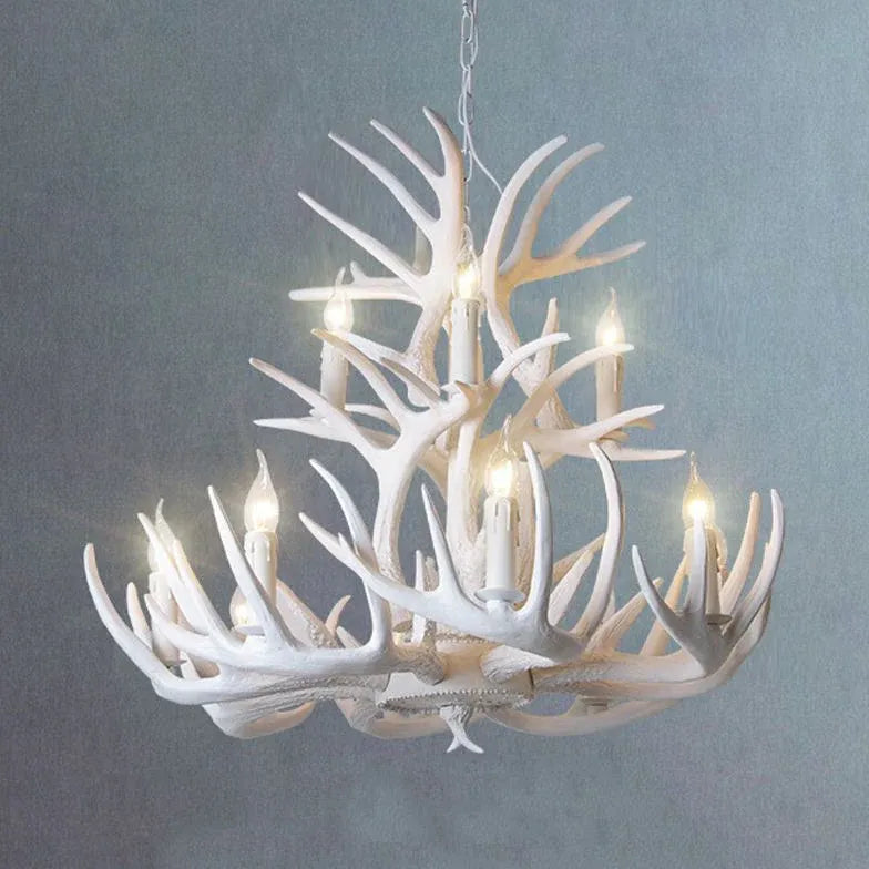 Natural Sculpture White Modern Chandelier