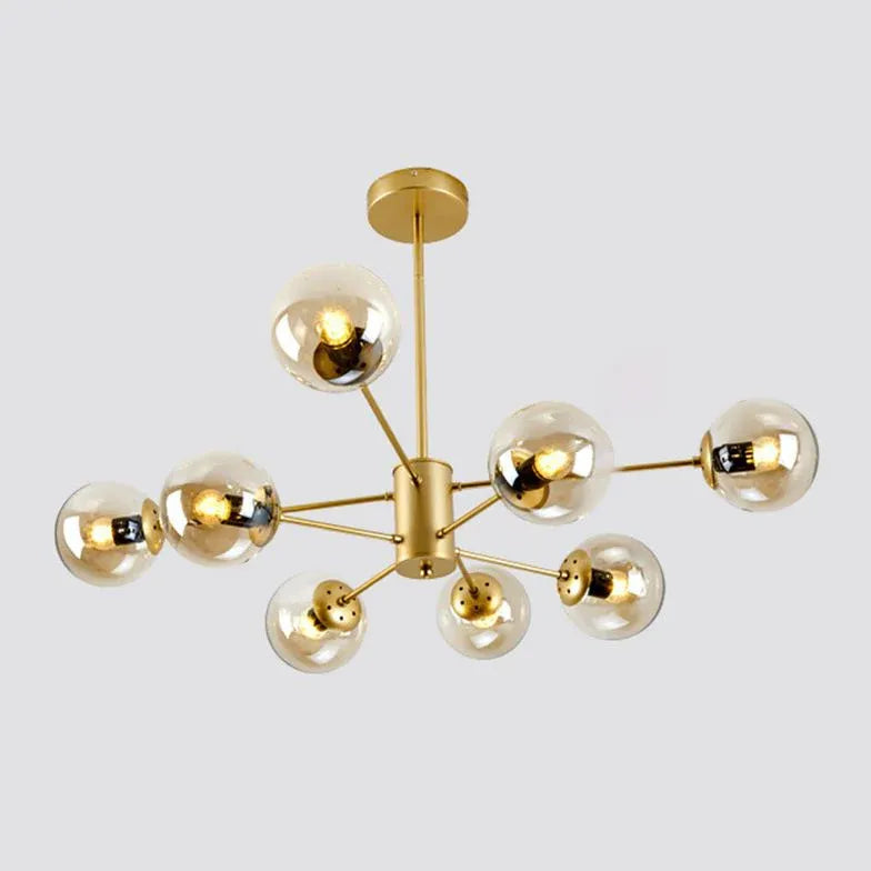 Glass Ball Multi-Head Modern Luxury Pendant Light