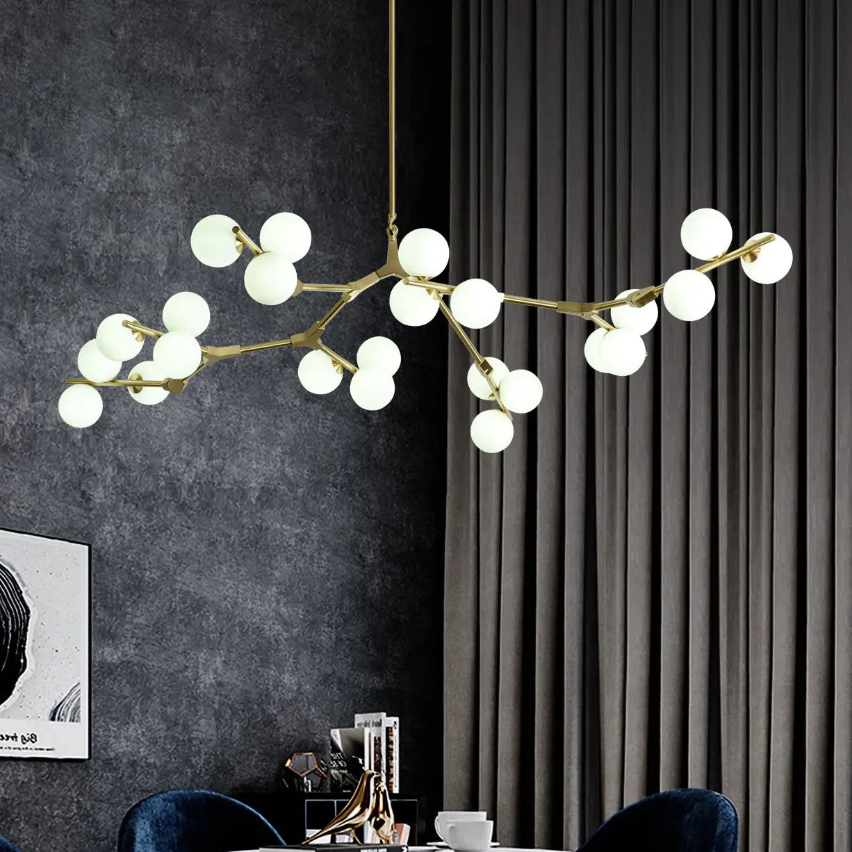 Irregular Branches Bedroom LED Chandelier