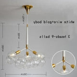 Transparent Glass Bubble Artistic Chandelier