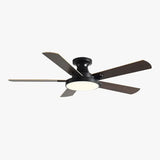 Five-Blade Minimalist Ceiling Fan with Light