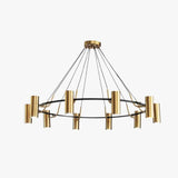 Metallic Shine Multi-head Gold Modern Chandelier